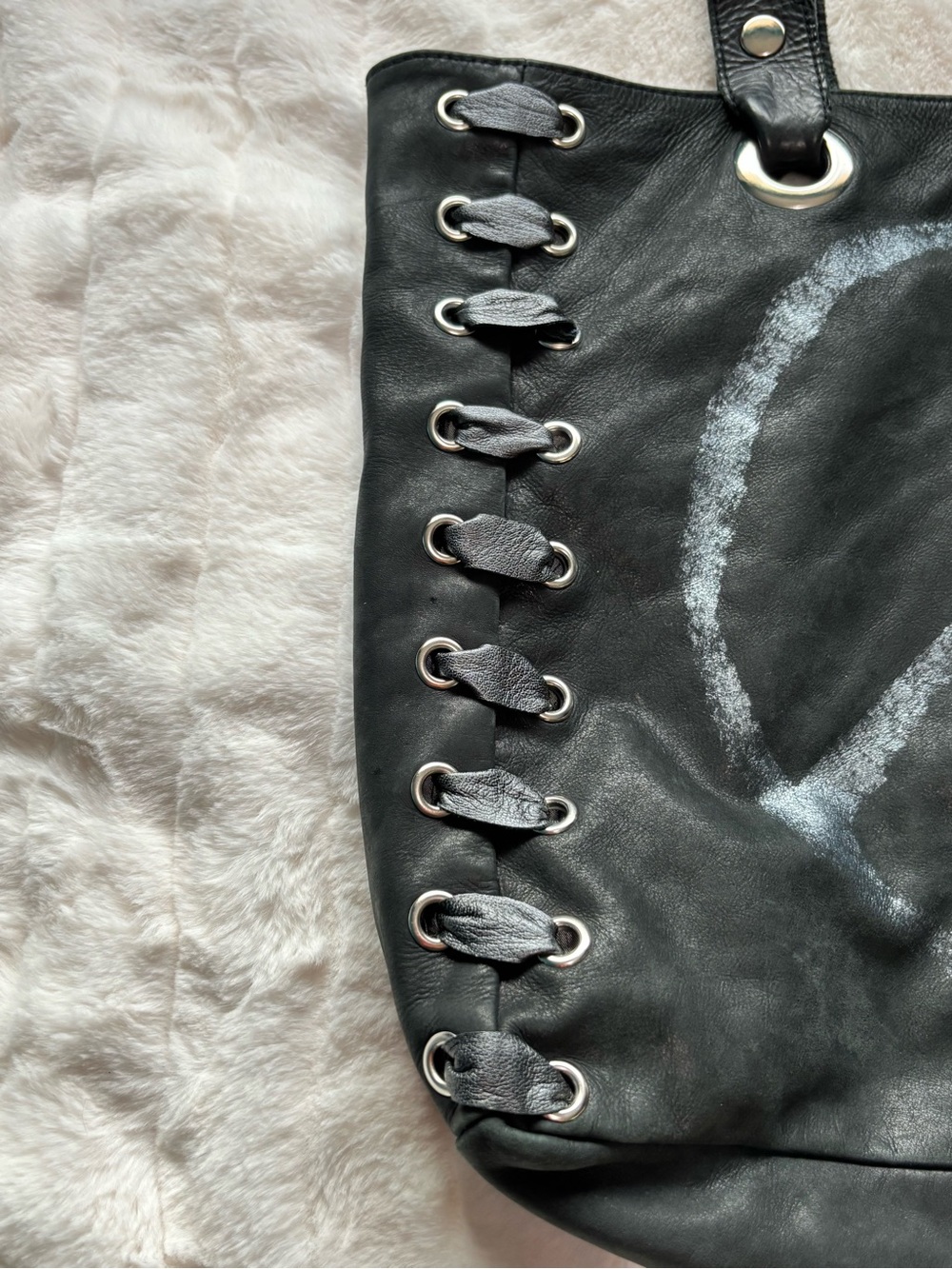 Eyes of Ruth Boho peace sign festival Bag - Picture 3 of 17